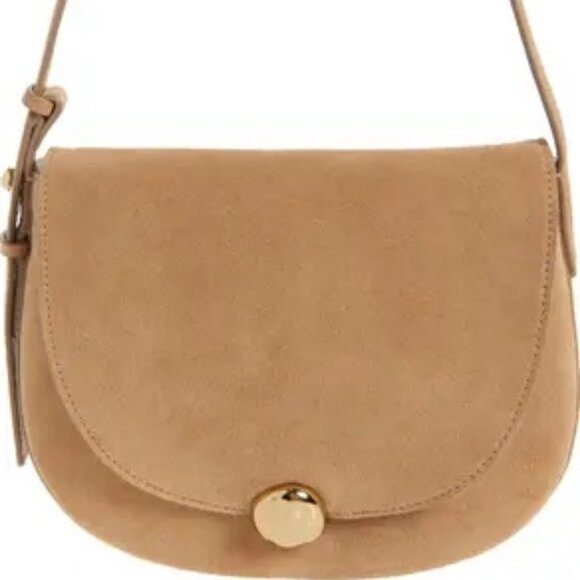 NWT Madewell The Dakota Suede Shoulder Saddle Bag - Picture 2 of 4